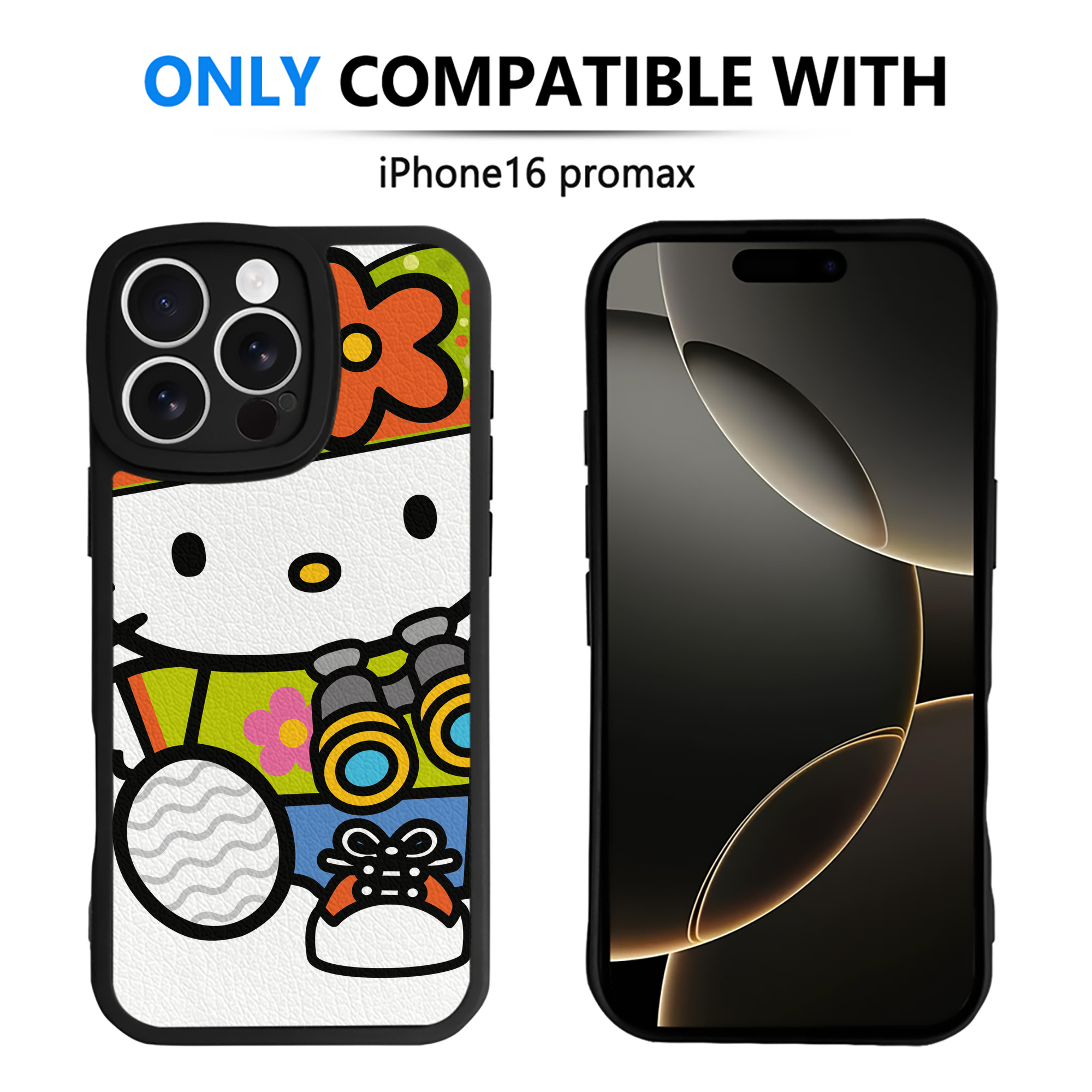 （画像用） Hello Kitty ハローキティ 【iPhone 16シリーズ対応】シリコンスマホケース（レザー調） 材質：シリコン